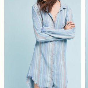 Cloth & Stone Raw Hem Shirtdress